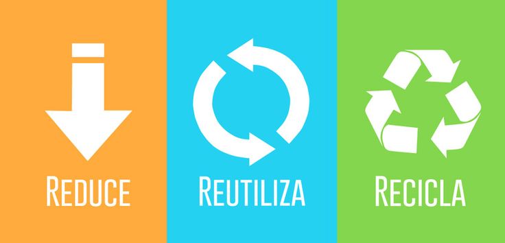 Las famosas 3 Rs, Reducir, Reutilizar y Reciclar.